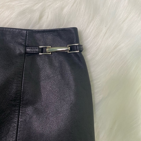 LOFT Leather MIDI Skirt size 6 - Picture 4 of 8